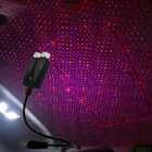 Van het de Nachtdak van de twee Omringende Lichtenhemel van USB van de Kleurenauto de Atmosfeerlamp
