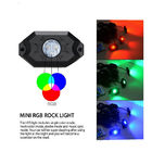 De Lichtenrots van de LEIDENE het RGB 4pods Autounderglow van Bluetooth Opvlammen