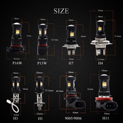 16SMD automobiel LEIDENE Mistlichten