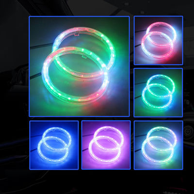 RGB Auto Kleurrijke LEIDENE Haloringen voor Koplampen, 95mm Angel Eyes LEIDENE Lichten